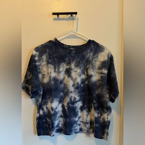 Richer Poorer Navy and White Tie-Dye Tee